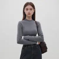 范思蓝恩【赠品】半高领打底衫女秋冬季内搭保暖修身针织衫14518