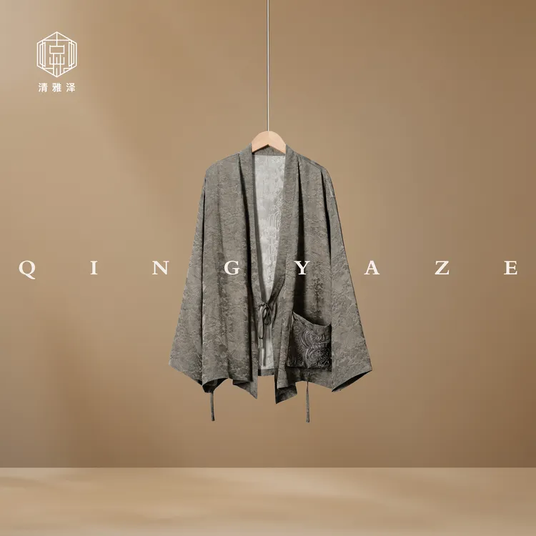 云岫染！重工刺绣丝麻草木染新中式衬衣！GZ5555