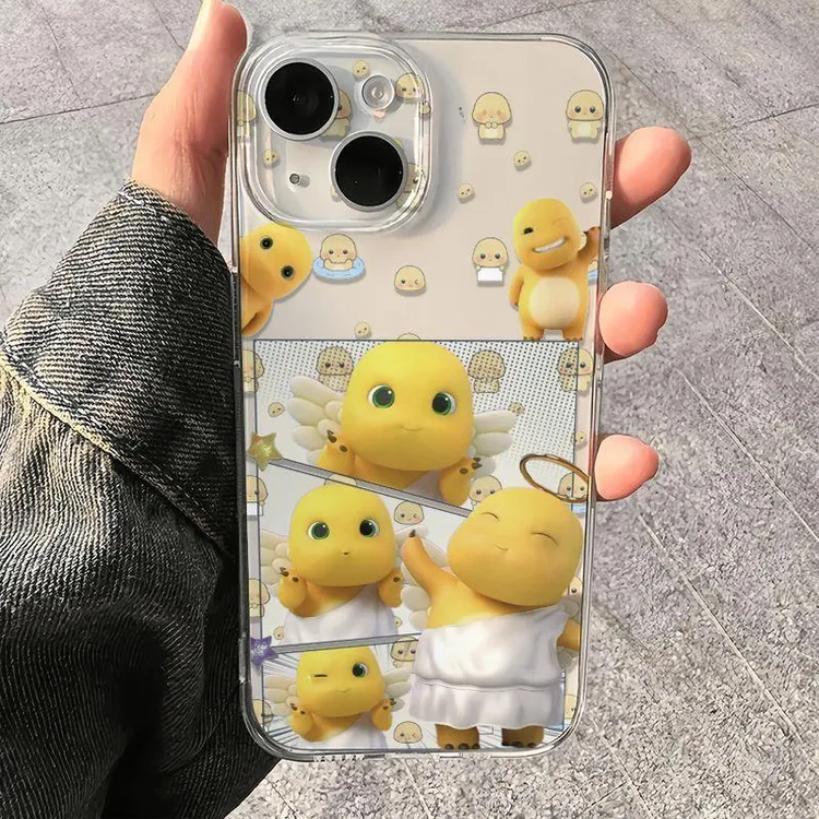 天使白裙奶龙适用于苹果17PORMAX透明iphone16保护壳华为小米vivo