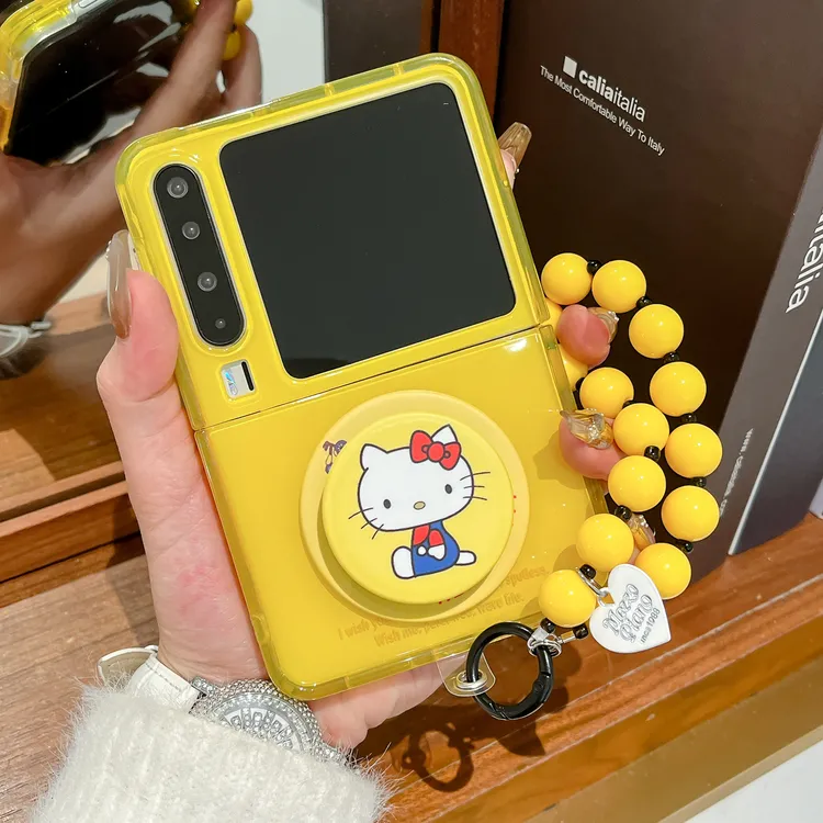 适用华为Pura x手机壳猫咪磁吸支架pocket2折叠屏小米荣耀保护套