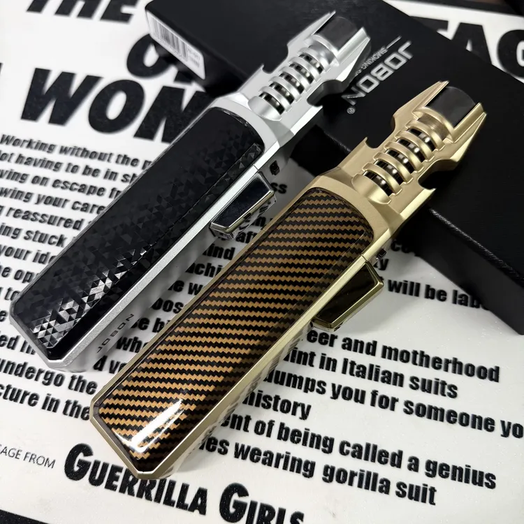 【正品】防风大火焰高温合金喷火器带安全锁扣充气打火机