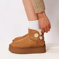 【露妈专属】防滑厚底【3352/5803】桑坡雪地靴羊皮一体新款冬女爆款