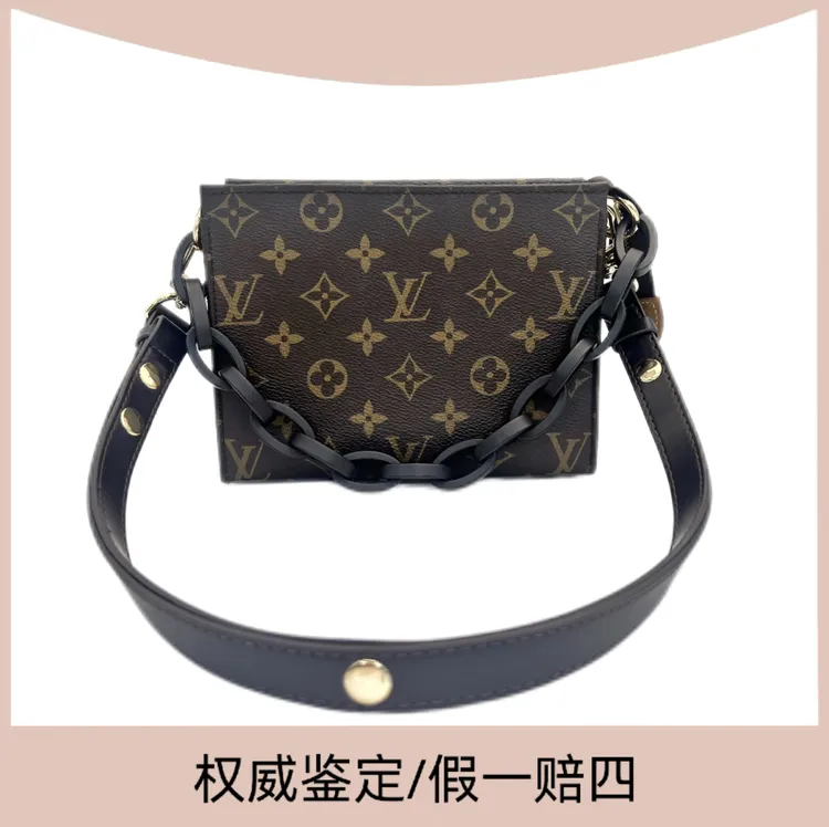 99新 LouisVuitton/路易威登 老花19手拿包洗漱包（送肩带）