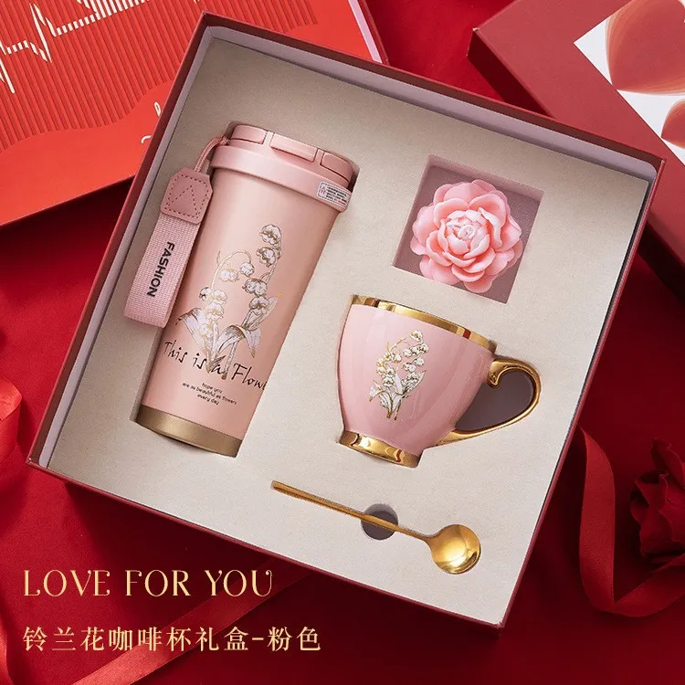 元旦节送老师公司年会跨年生日礼结婚伴手礼高级感实用保温杯礼盒