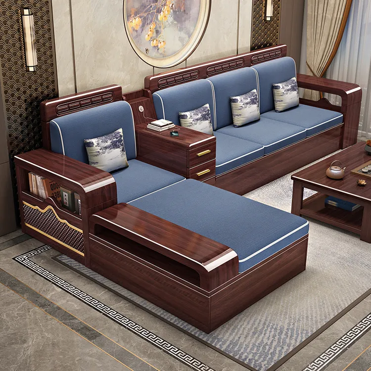 【工厂直销】客厅家具家用东莞胡桃木新龙江客厅客厅改造龙江沙发