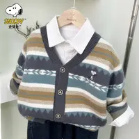 男童毛衣儿童宝宝开衫外套针织衫春秋男孩洋气线衣