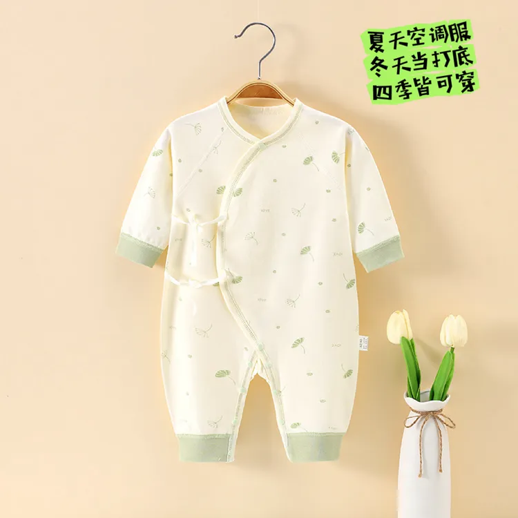 【拍2件送胎帽】婴儿新生儿全棉纯棉婴幼儿连体衣衣服新生儿衣服