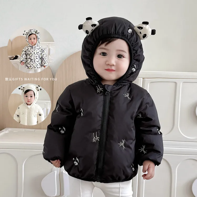 班纳之家男女宝宝中性款加厚90白鸭绒羽绒服外套儿童冬季外套衣服