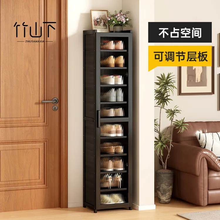 鞋柜家用门口2025年最新款玄关防尘简约鞋架子轻奢立式鞋子收纳柜