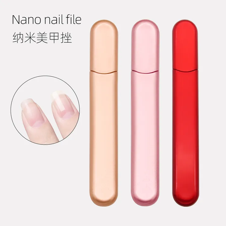 纳米玻璃指甲锉磨指甲美甲专用亮挫条磨砂便携锉刀
