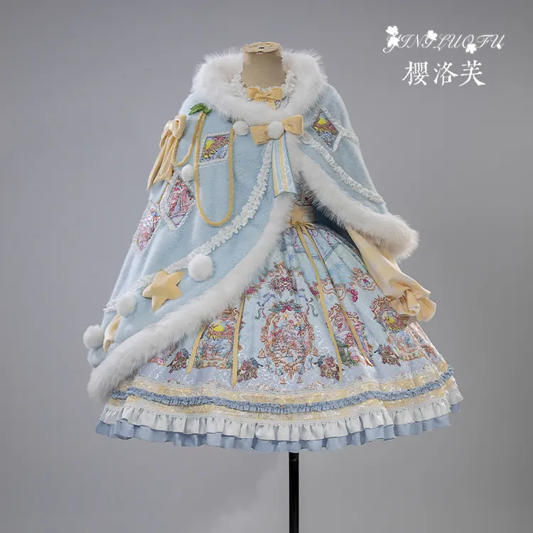 【意向金不是裙子】樱洛芙雪境颂歌秋冬季时尚lo裙可爱Lolita原创