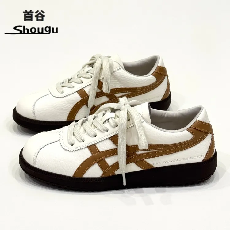 shougu/首谷小众复古跑步休闲运动户外登山球鞋阿甘平底德训鞋女