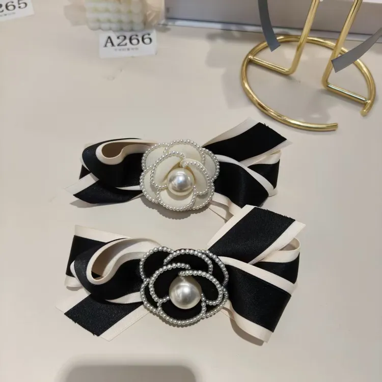 拼色植物花卉金色甜美风气质日韩弹夹经典轻奢手工百搭发夹发卡