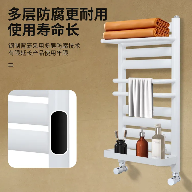暖气家用集中供暖小背篓卫生间壁挂式置物毛巾架钢制小背篓暖气片
