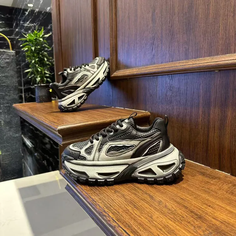 707-129男士单棉同款加绒网红百搭时尚擦色做旧潮鞋低帮老爹鞋