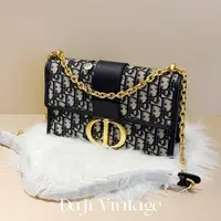 大吉中古/Dior迪奥新款刺绣老花蒙田中号斜挎包