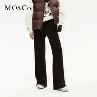 【贤哥专享】MOCO冬磨毛德绒松紧高腰运动裤长裤休闲裤MBC4PAT016
