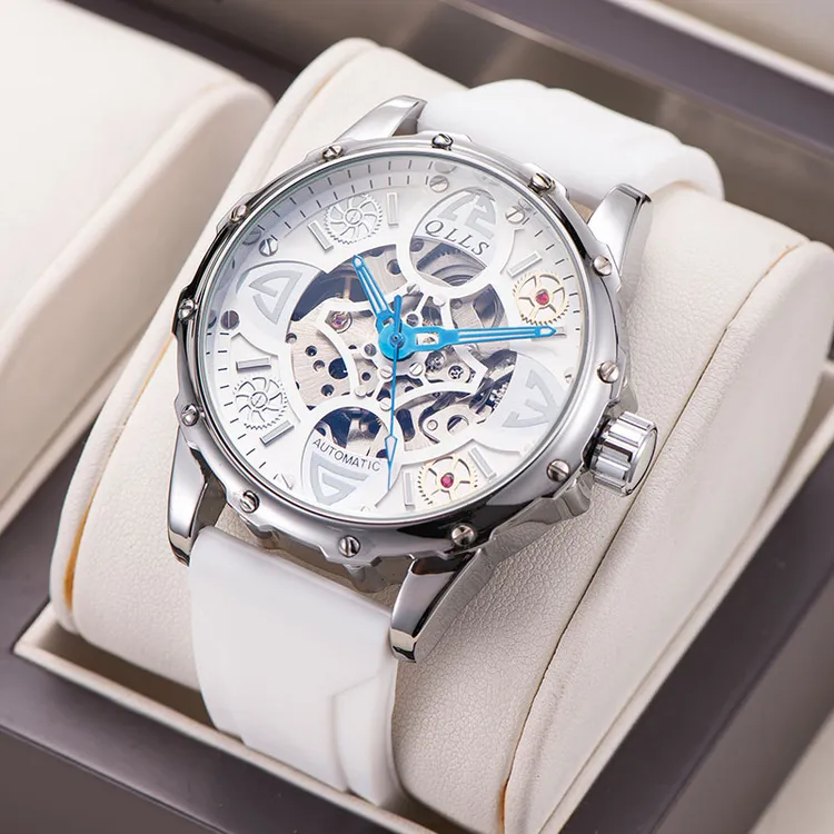 QLLS/奇洛时四叶草手表男机械表男生女生全自动机械手表防水夜光