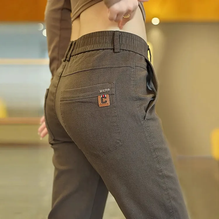 男士休闲裤2025春季新款男裤高端男款长裤春秋宽松直筒韩版男裤子
