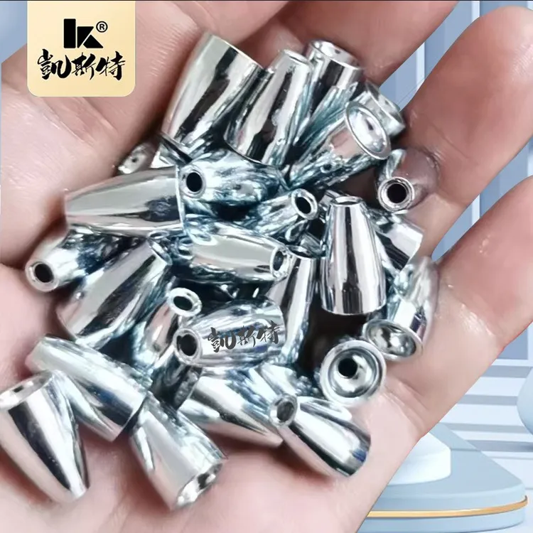 路亚合金子弹铅坠塑芯软管通心不伤线远投防挂底合金钨铅沉底