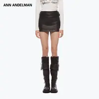 ANN ANDELMAN 【25秋新品流光风】 时尚设计高腰包臀双腰带皮半裙