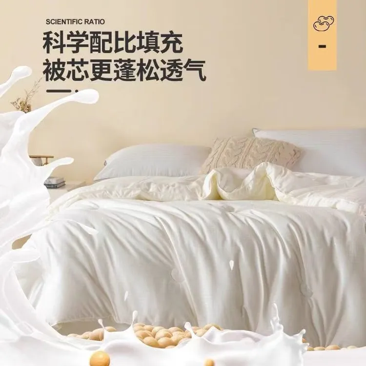 雯姐家！实体款！100%全棉提花冬被，子母被四季可用。新粉体验促销款