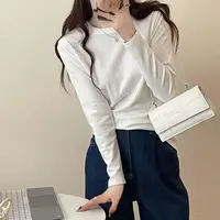 顾奈#秋冬不粘毛笑脸水溶白T