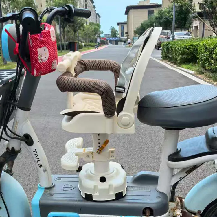 电动车前置座椅可躺适合婴儿小孩电瓶车宝宝坐椅踏板车婴儿安全凳
