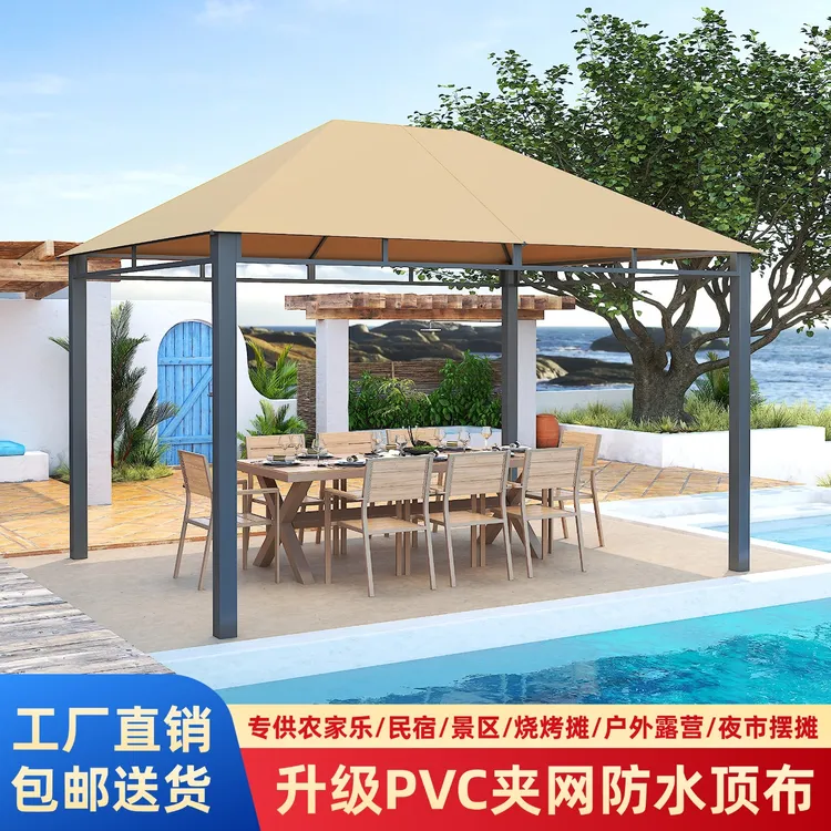 简易户外遮阳棚雨棚庭院汽车室外四脚凉亭活动摆摊大型罗马帐篷伞