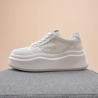 【小六子黑盒断码】薄款厚底网面小白鞋休闲板鞋*MD41112B39