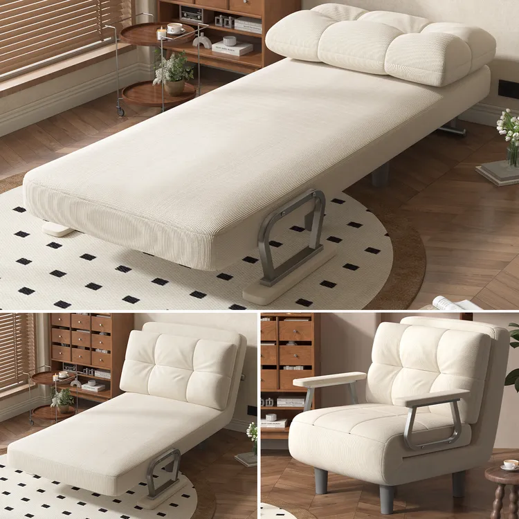 折叠床单人两用多功能小户型新款客厅卧室家用可折叠沙发床陪护床