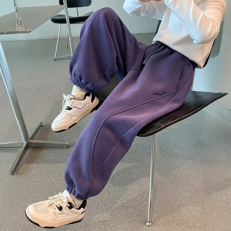 女童休闲裤子2025新款洋气童装运动裤儿童高级休闲卫裤中大童爆款