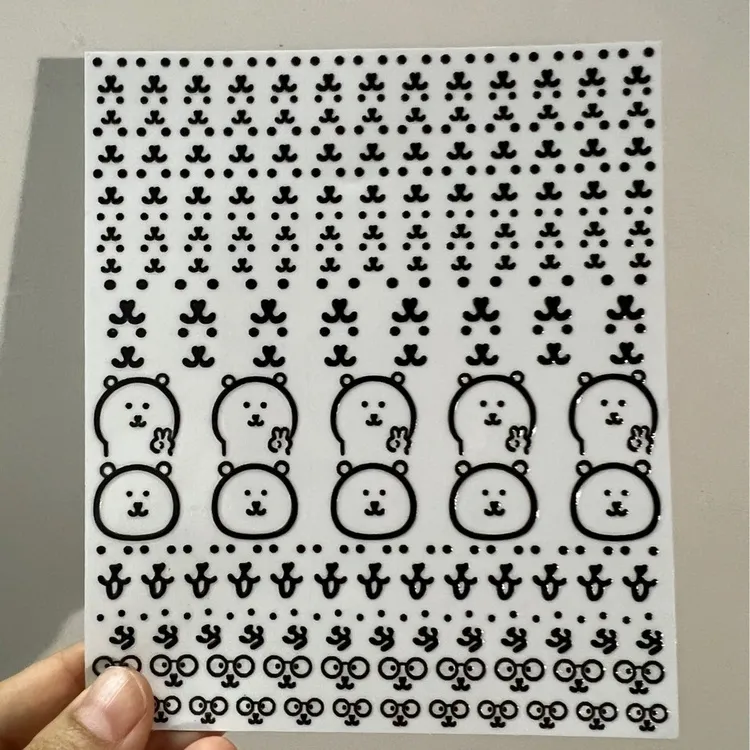 自嘲熊可爱简约手账装饰创意文艺风学生字体印画手账本记录
