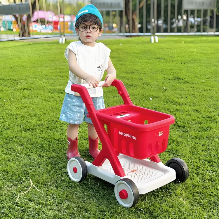 购物车玩具儿童婴幼儿学步车手推车超市小推车宝宝仿真扮家家酒收