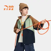 安踏儿童男女童摇粒绒运动上衣2025新款舒适保暖中大童四防厚外套