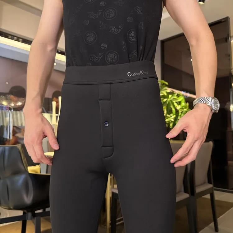 Consu kbst男士冬季鲨鱼皮机车芭比保暖裤