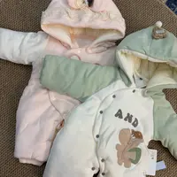 婴童连帽棉服外出服