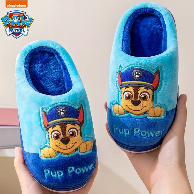 汪汪队儿童棉拖鞋男童可爱冬天保暖防滑新款宝宝软底家居毛毛拖鞋
