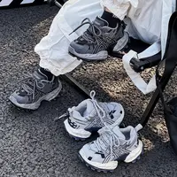 ABC儿童老爹鞋2025秋季新款轻便透气网面男童运动鞋时尚女童鞋