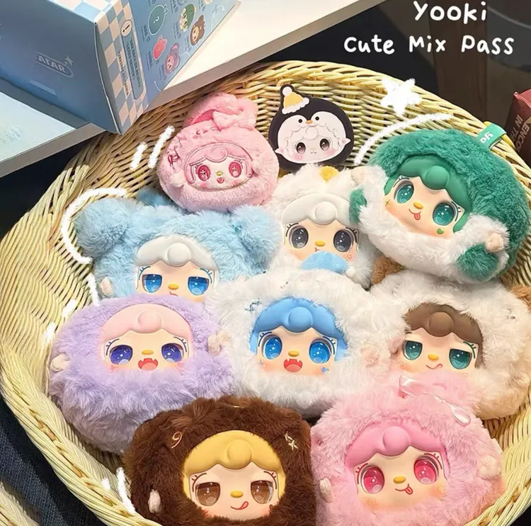 【拆盒】氧氧yooki初代萌混过关毛绒潮玩盲盒可爱挂件