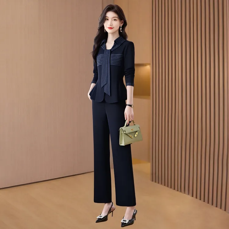 【尚缇歌】轻熟简约风通勤套装女春秋季气质高级感时尚高端小衫阔腿