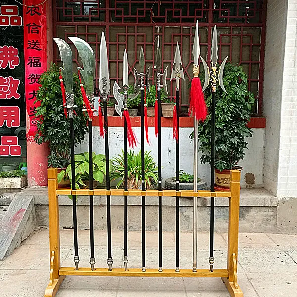 多孔单靶子工艺兵器架锏实木十八般摆设架架刀剑架刀枪剑戟道具