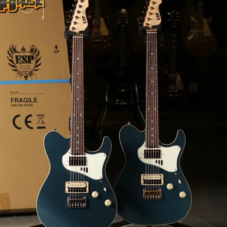 日本ESP Original Throbber-Std/R Tele半空心Fusion手工电吉他