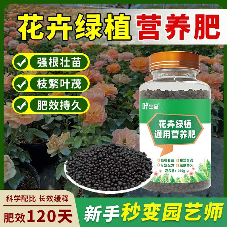 花卉绿植通用营养肥温和颗粒肥家庭养花种菜水果蔬菜种植肥力持久商品图