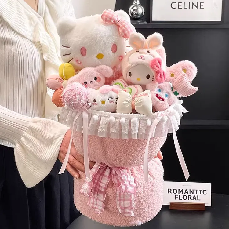 HelloKitty花七夕情人节玩偶花束生日礼物女生哈喽kt送女孩子闺蜜