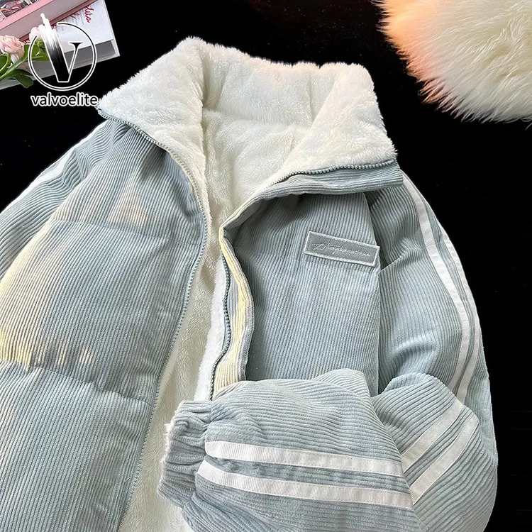 VALVOELITE两面穿棉衣男士冬季新款休闲百搭加厚棉服外套棉袄子