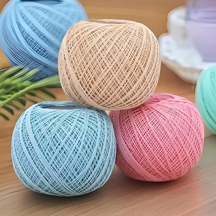 夏季镂空蕾丝线6号[一包8两]亲肤柔软透气排汗夏季毛线可钩可织