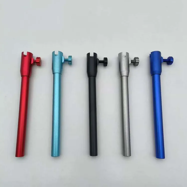 钓箱钓椅通用拉饵盘支架配件铝合金饵盘架单管饵盘杆配件垂钓用品