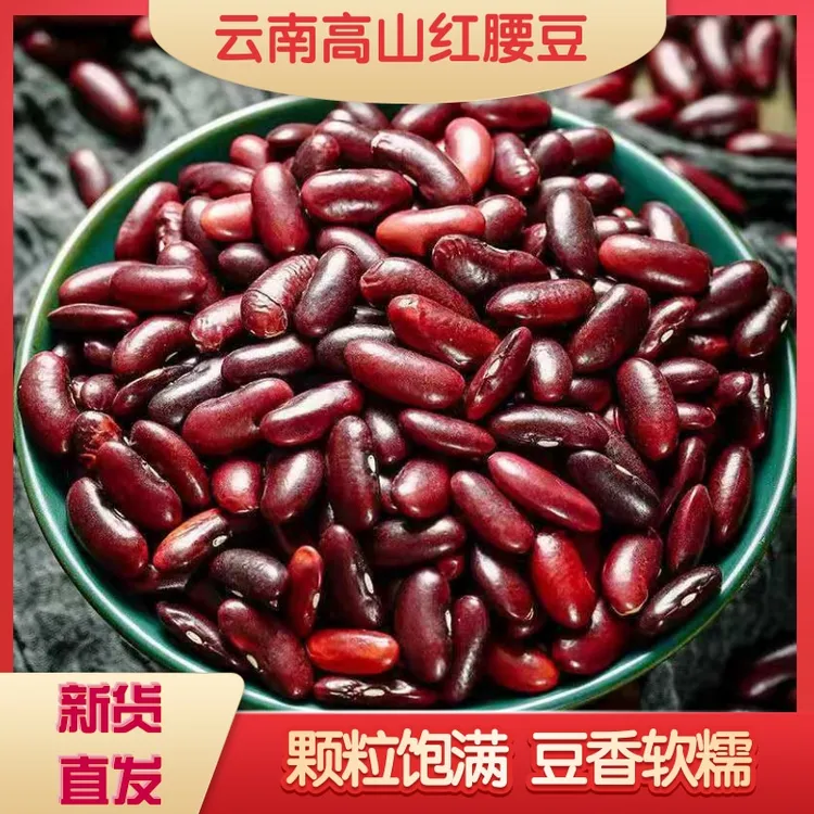 云南高山红腰豆2025新豆农家沙糯酸菜煮粥红豆芸豆红皮饭豆