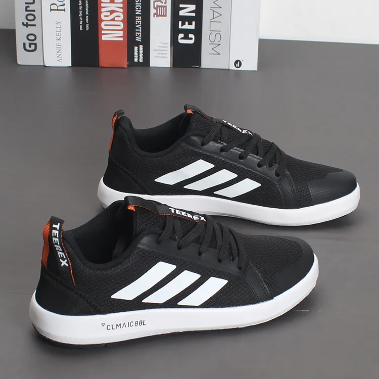 2025新款男鞋透气男士休闲鞋学生百搭运动鞋网面涉水鞋时尚运动鞋